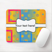 Quadrate und Kreise abstrakte Gestaltung Mousepad (Mit Mouse)