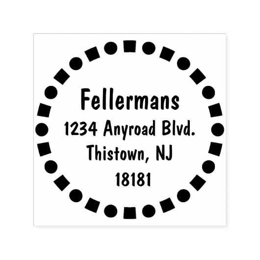 Quadrate und Kreise Permastempel (Design)