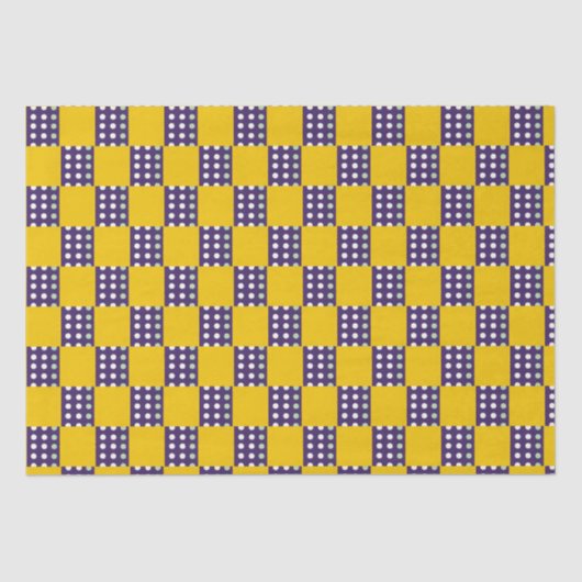 Quadrate und Punkte Seidenpapier (Vorderseite)