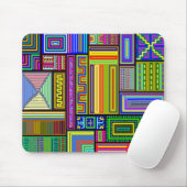 Quadrate und Rechtecke mousepad mehrfarbig (Mit Mouse)