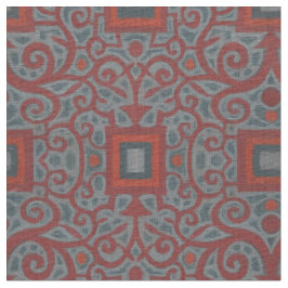 Quadrate und Spitzen, arabesque Muster, graue Terr Stoff
