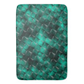 Quadrate zu Dreiecken in einer smaragdfarbenen Far Badematte (Vorderseite Vertikal)