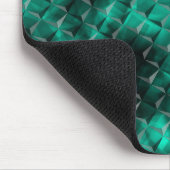 Quadrate zu Dreiecken in einer smaragdfarbenen Far Mousepad (Ecke)
