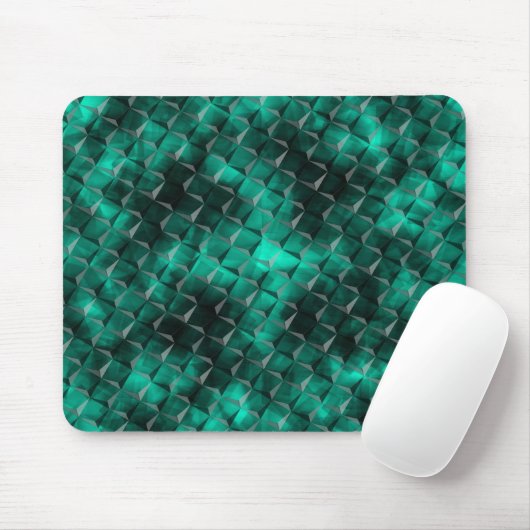 Quadrate zu Dreiecken in einer smaragdfarbenen Far Mousepad (Mit Mouse)