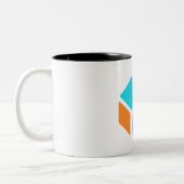 Quadrate Zweifarbige Tasse (Links)