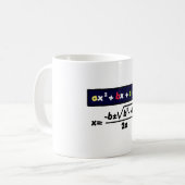 Quadratic equation kaffeetasse (Vorderseite Links)