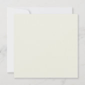 Quadratisch Boho Pampas Creme Hochzeit Zusammen (Rückseite)