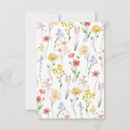 quadratisch, modern und blumengrün, botanisch verl einladung (Rückseite)