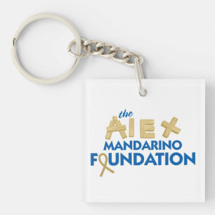 Quadratische Acrylschlüsselkette Schlüsselanhänger