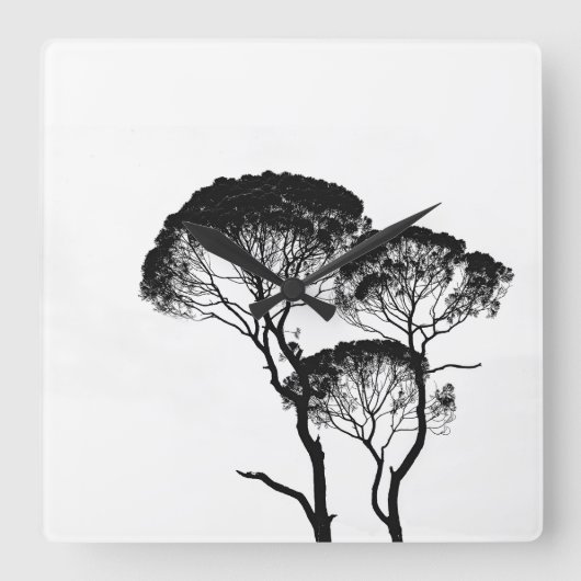 quadratische Acrylwand Wanduhr (Vorderseite)