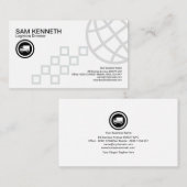 Quadratische Bahn-globale Verbindungs-Logistik Visitenkarte (Vorne/Hinten)