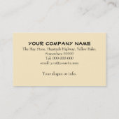 Quadratische BallenpreßVisitenkarte Visitenkarte (Rückseite)