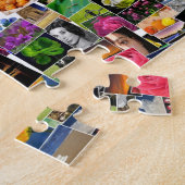 quadratische Collage von Fotos und Bildgestaltung, Puzzle (Seite)