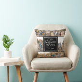 Quadratische Collagen-kundenspezifisches Kissen (Stuhl )