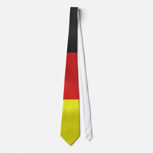 quadratische deutsche Flagge drapiert Krawatte (Vorderseite)