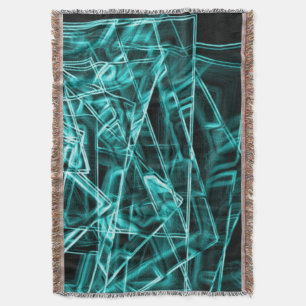 Quadratische Ecken und cyan- oder himmelblaue "Neo Decke