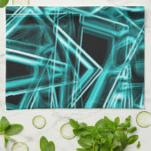 Quadratische Ecken und "neon" zyklische oder himme Geschirrtuch (Gefaltet)