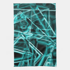 Quadratische Ecken und "neon" zyklische oder himme Geschirrtuch