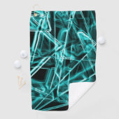 Quadratische Ecken und "neon" zyklische oder himme Golfhandtuch (Insitu)