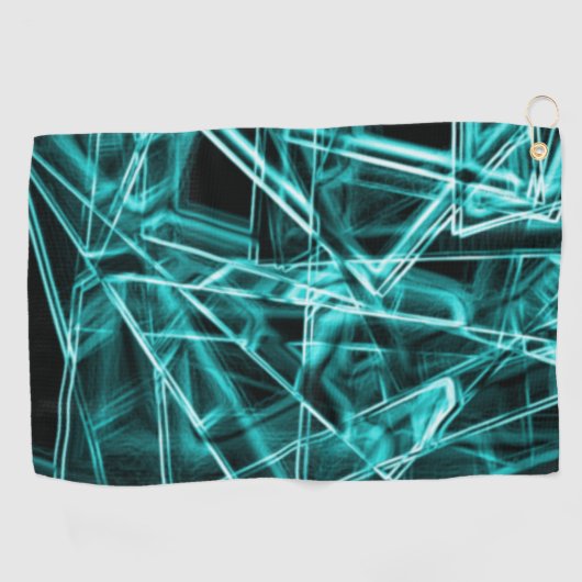 Quadratische Ecken und "neon" zyklische oder himme Golfhandtuch (Horizontal)