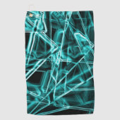 Quadratische Ecken und "neon" zyklische oder himme Golfhandtuch (Vorderseite)