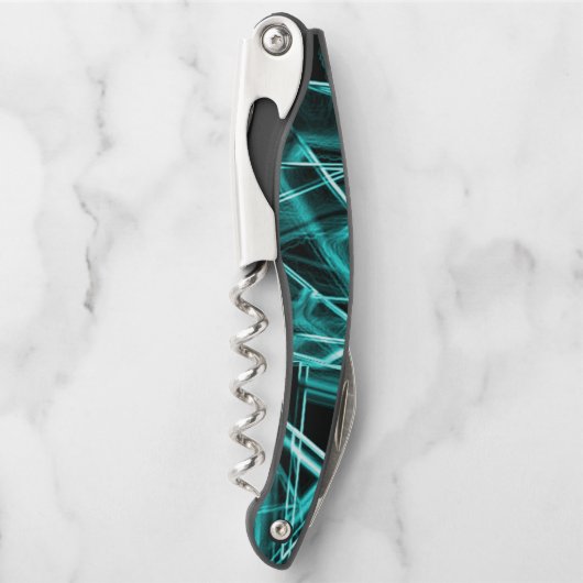 Quadratische Ecken und "neon" zyklische oder himme Kellnermesser (Vorderseite)