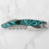 Quadratische Ecken und "neon" zyklische oder himme Kellnermesser (Rückseite)