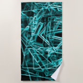 Quadratische Ecken und "neon" zyklische oder himme Strandtuch (Vorderseite)