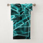 Quadratische Ecken und zyklische oder himmelblaue Badhandtuch Set (Insitu)