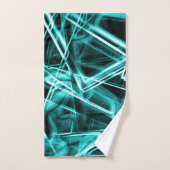 Quadratische Ecken und zyklische oder himmelblaue Badhandtuch Set (Handtuch)