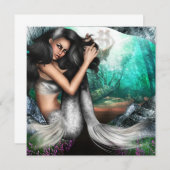 Quadratische Einladung - besonders angefertigt (Vorne/Hinten)