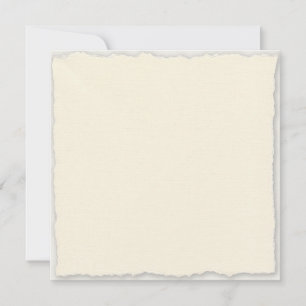 Quadratische Faux-Deckle-Hochzeits-Einladungsvorla Einladung