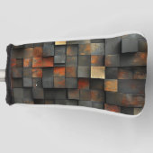 Quadratische Felder Abstrakt Golf Headcover (Vorderseite)