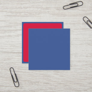 Quadratische fettblaue und karmesinrote Karte – An