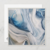 quadratische Flachkarte Feiertagskarte (Vorne/Hinten)