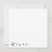 quadratische Flachkarte Feiertagskarte (Rückseite)