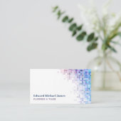 quadratische Fliesen, Fußboden, Flieseninstallateu Visitenkarte (Stehend Vorderseite)