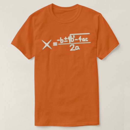 Quadratische Formel Algebra Cooler Mathematik Cool T-Shirt (Design vorne)