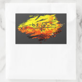 Quadratische Formel I Match Formel I Witziges Symb Rechteckiger Aufkleber (Tasche)