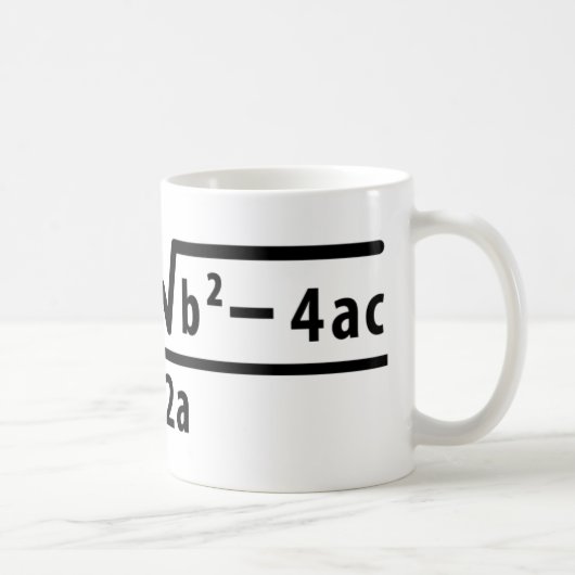 quadratische Formel Kaffeetasse (Rechts)