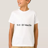 Quadratische Formel Mathematische Physik T-Shirt (Vorderseite)