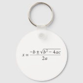 quadratische Formel Schlüsselanhänger (Vorderseite)