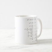 Quadratische Formel-Tasse Kaffeetasse (VorderseiteRechts)