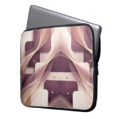 Quadratische Formen AI-Kunst Laptopschutzhülle (Vorderseite Links)