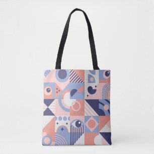 quadratische Formen: Geometrisches Abstraktes Mosa Tasche