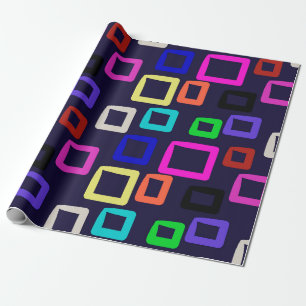 Quadratische geometrische Malerei, nahtlos designg Geschenkpapier