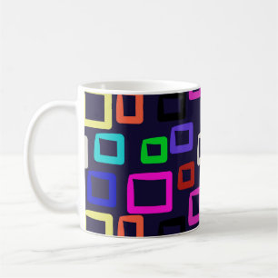 Quadratische geometrische Malerei, nahtlos designg Kaffeetasse