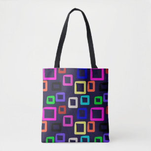 Quadratische geometrische Malerei, nahtloses Desig Tasche