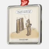 Quadratische gerade Verzierung (Quadrat) Silbernes Ornament (Links)