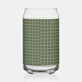 quadratische grüne Textur Kachel klassisches Modeg Dosenglas (Links)